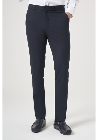 İmza Lacivert Yan Cep Slim Fit Esnek Chino Pantolon 1003260154