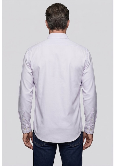 Bisse Gri Regular Fit Cepsiz Uzun Paşa Yaka Gömlek Gmoks261001 D55