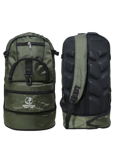 Bag Trend Bt Kamp Çantası 45 Litre Sırt Çantası Körüklü Trekking Outdoor Su Geçirmez 5 Gözlü Astarlı Yeşil