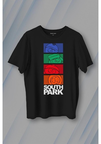 South Park Kenny Cartman Kyle Stan Dizi Film Baskılı Tişört Unisex T-shirt T01s4143 001