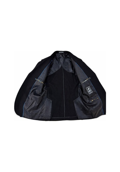 Plus Scorpion Ck089 Erkek Slim Fit Blazer Ceket Tek Düğmeli Çift Yırtmaçlı Torba Cepli Yarım Astarlı Siyah