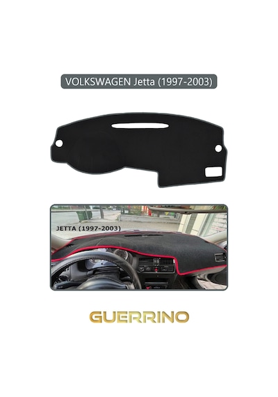Volkswagen Jetta 1997-2003 Torpido Koruma Halısı Gri Kenar