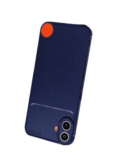 Nothing Phone Nothing Cmf Phone 1 Uyumlu Kılıf Karbon Tasarım Kamera Korumalı Silikon Telefon Kılıfı Kapak Lacivert