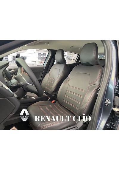 Renault Clio 5 Araca Özel Deri Oto Koltuk Kılıfı 529321608