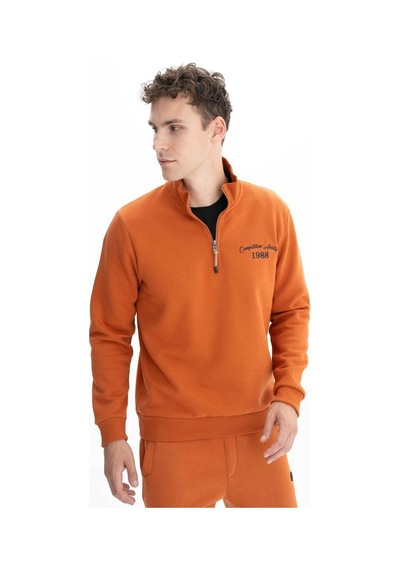 AR-MA Arma Erkek Büyük Beden Yarım Fermuar Dik Yaka Sweatshirt 001