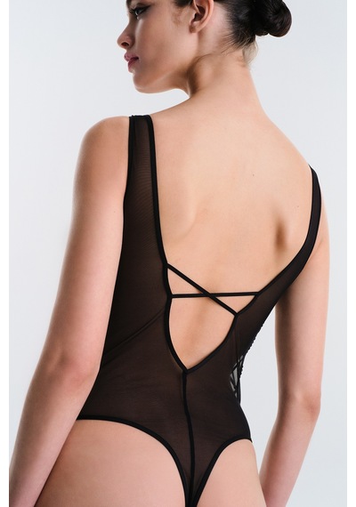 Penti Ange Siyah Bodysuit - Privee Koleksiyonu
