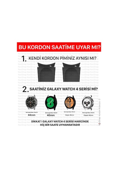 Samsung Galaxy Uyumlu Watch 4 Kordon 40-42-44-46 Mm Pim Tasarımı
