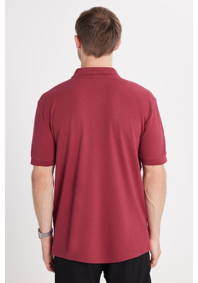 Tudors Erkek Regular Fit Klasik Kesim Pamuklu Yumuşak Dokulu Serin Tutan Kumaş Düz Kırmızı Polo Yaka Tişört-35004 Kırmızı1
