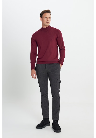AC&Co / Altınyıldız Classics Erkek Sıyah Grı Slim Fit Dar Kesim Diyagonal Desenli Kargo Cepli Esnek Pantolon Siyah - Gri AC&Co / Altınyıldız Classics Erkek Sıyah Grı Slim Fit Dar Kesim Diyagonal Desenli Kargo Cepli Esnek Pantolon Siyah - Gri