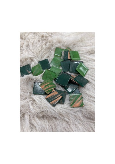 Sanatsal Kristal Mozaik Ks-33 23x23mm Art Yeşil 250gr