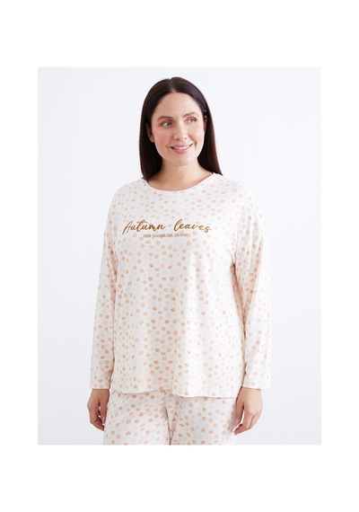 Lcw Dream Pembe Bisiklet Yaka Çiçekli Kadın Pijama Takımı