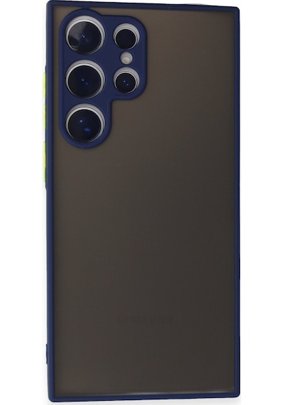 Newface Samsung Uyumlu Galaxy S24 Ultra Kılıf Montreal Silikon Kapak - Lacivert Lacivert