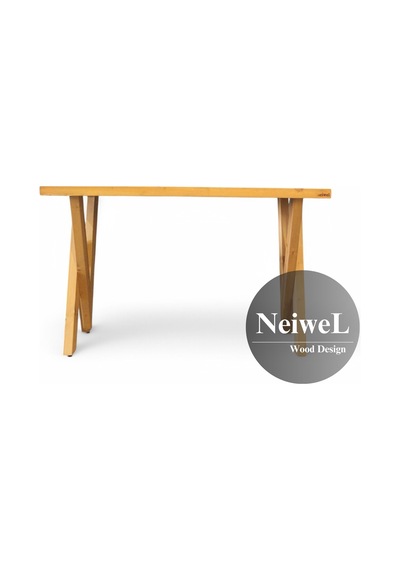 Neiwel Linna Doğal Ahşap Toplantı Masası x 120 x 260 Açık Ceviz