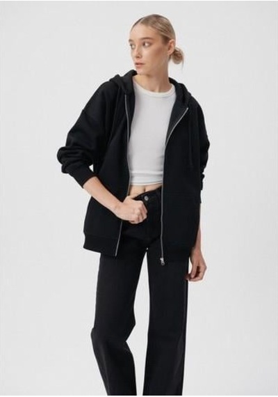 Mavi M1610221-900-22k Fermuarlı Siyah Kadın Sweatshirt M1610221-900-R1534 Siyah