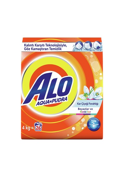 4 Adet Alo Çamaşır Deterjanı 4 Kg Kar Çiçeği Diğer