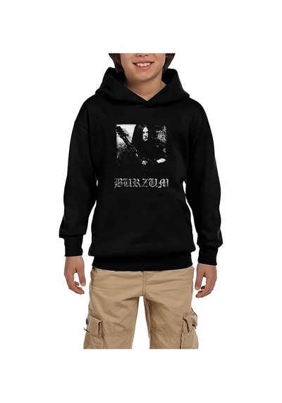 Zepplin Giyim Burzum Anthology Siyah Çocuk Kapşonlu Sweatshirt Siyah