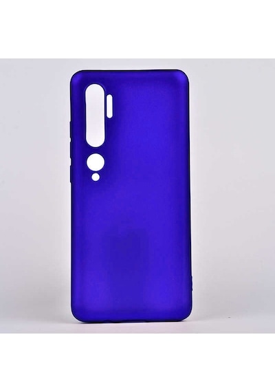 Xiaomi Mi Note 10 Kılıf Zore Premier Silikon Kılıf - Saks Mavi