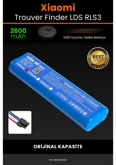 Xiaomi Trouver Finder Lds Rls3 2600mah Robot Süpürge Bataryası