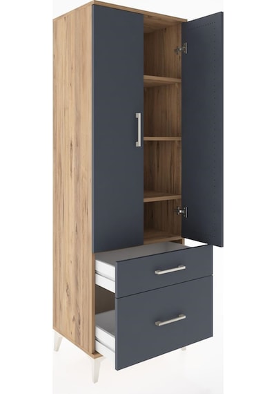 Hyperion Dolap 4 Raflı 2 Çekmeceli 2 Kapaklı 60x44x182 Çam-an... Çam Hyperion Dolap 4 Raflı 2 Çekmeceli 2 Kapaklı 60x44x182 Çam-an... Çam