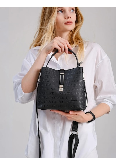 Just Polo Taba 2 Bölmeli Omuz Çantası Monogram 2197mh
