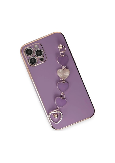 Ventra Apple iPhone Uyumlu 12 Pro Max Kılıf Esila Silikon - Mor Ventra