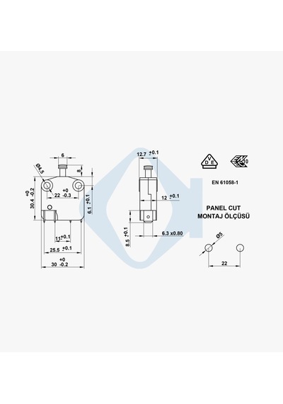 BuharaElektronik Ters Dolap Switch Kahverengi IC-187C