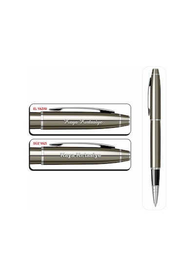 Scrikss Isminize Özel 35 Titanıum Tükenmez+Dolma Kalem Set