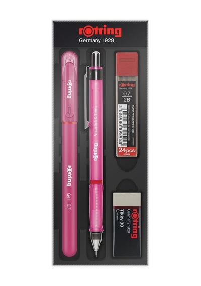 Rotring Okul Seti Visuclick+jel 0.7 Mm Pembe