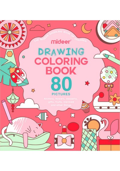 Mideer Çizim Ve Boyama Kitabı Pembe