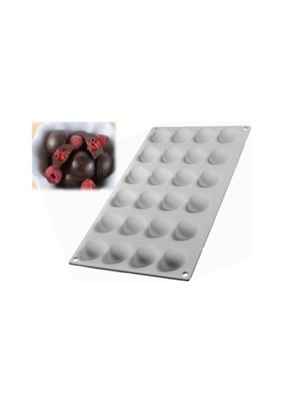 Silikon Kek Kalıbı 24 Lü Yarım Küre 30x17,5 Cm Goldcakes
