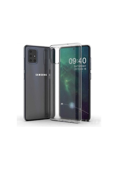 Samsung Galaxy Uyumlu A71 Kılıf Lüx Şeffaf Silikon Kılıf