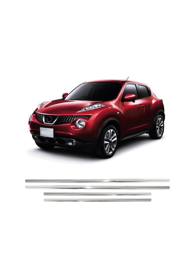 Nissan Juke Uyumlu 2010 Ve Üzeri Krom Cam Çıtası 4 Parça Paslanmaz Çelik