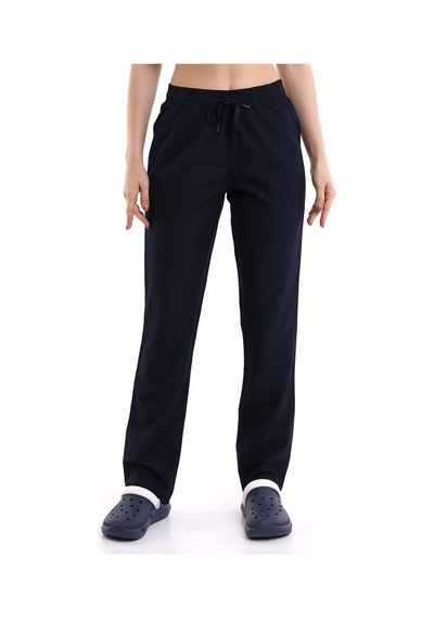 Alpaka Pantolon Bel Lastikli - Lacivert-7014