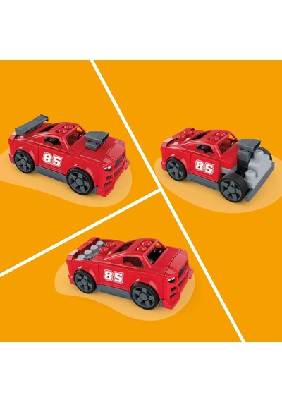 Mega Bloks 3'ü 1 Arada Yarış Arabası Yapım Seti 26 Parça