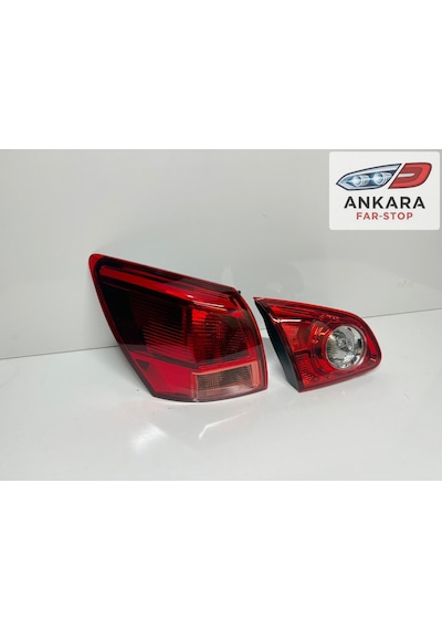 Nissan Qashqai 2007 - 2010 Stop Lambası Sol İç Ve Dış Takım Toplam 2 Adet Stop