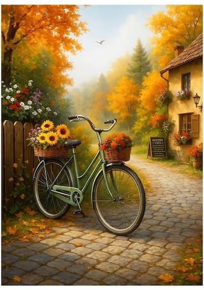 1000 Parça - Autumn Cafe Rıde Sonbahar Kafe Yolculuğu