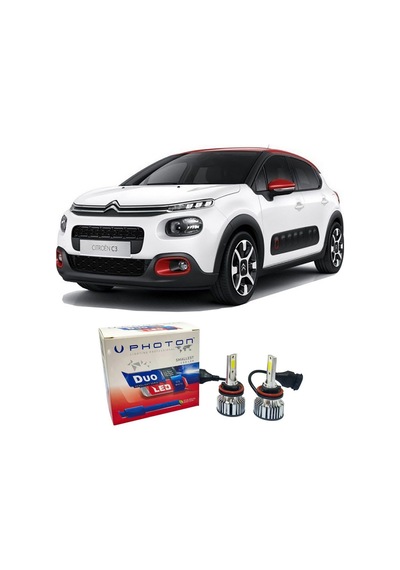 Citroen C3 Aircross Led Xenon Kısa Far Ampulü H7 Duo Yeni Seri Beyaz 2017+