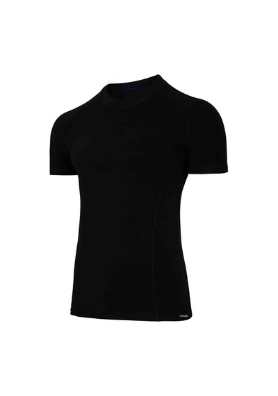 Doreanse Siyah Modal Y. Yaka Kısa Kol Erkek T Shirt 2535 Siyah