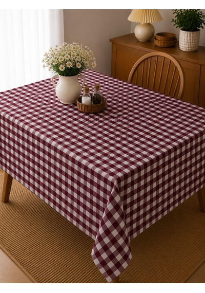 Defnelam Örtüsü Sofra Bezi 170x170 Cm Bordo Orta Kare Sku: Zeusb0h9g95cdn 150 x 220