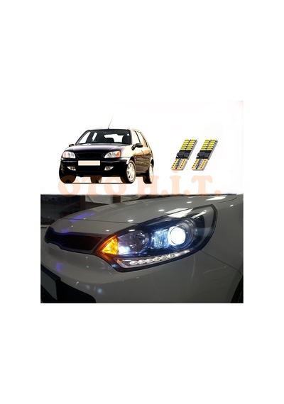 Ford Fiesta 00-02 Uyumlu Park Ampulü Beyaz Led Aydınlatma Ampulü Canbus'li