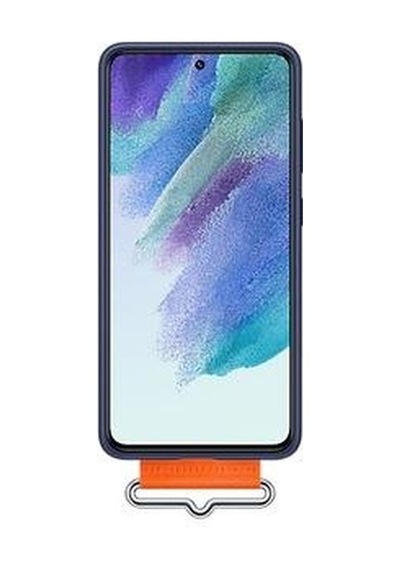Galaxy S21 Fe İle Uyumlu Kayışlı Silikon Kılıf Lacivert-ef-gg990tnegww