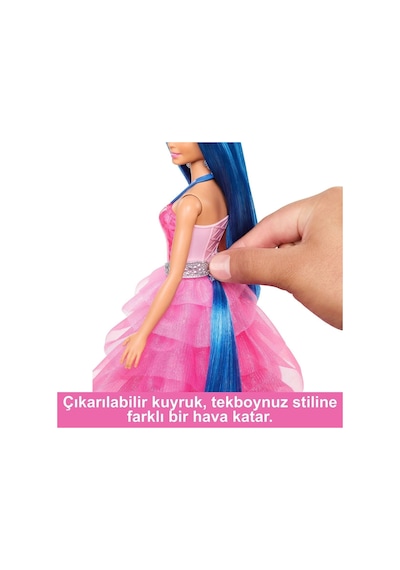 Barbie HRR16 Mavi Saçlı Prenses Bebek