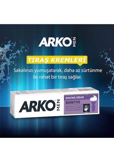 Arko Men Sensitive Tıraş Kremi 4 x 90 G