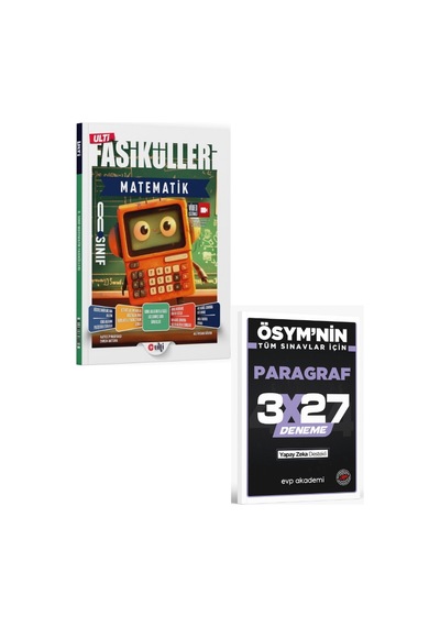 Ulti 2027 8. Sınıf Matematik Ulti Fasikülleri+ Evp Akademi Paragraf
