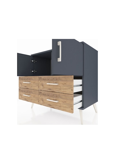 Hyperion Şifonyer 2 Raflı 4 Çekmeceli 2 Kapaklı 88x44x80 Antrasit-antrasit/çam Antrasit/çam Hyperion Şifonyer 2 Raflı 4 Çekmeceli 2 Kapaklı 88x44x80 Antrasit-antrasit/çam Antrasit/çam