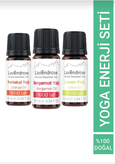 Lavendrose Yoga Enerji Meditasyon Uçucu Yağ Aromaterapi 3lü Set