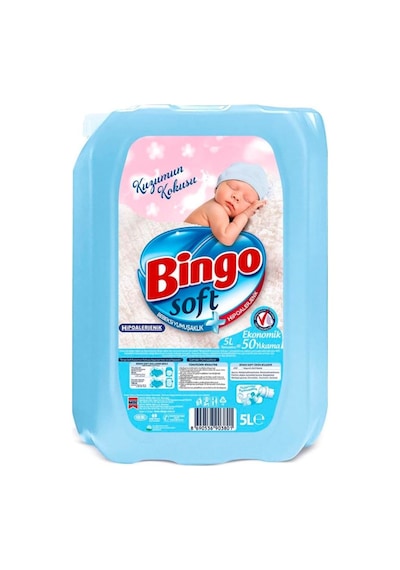 Bingo Soft Çamaşır Yumuşatıcısı Kuzumun Kokusu 5 L