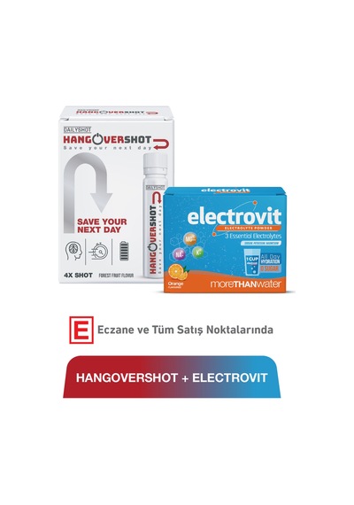 Hangover 4 Shot &electrovit Portakal