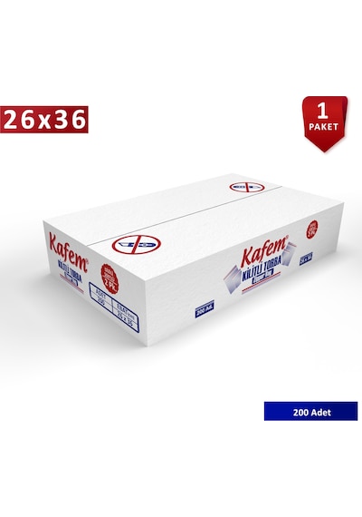 26 X 36 Cm Kilitli Poşet / Naylon Torba 200 Adet - Kafem