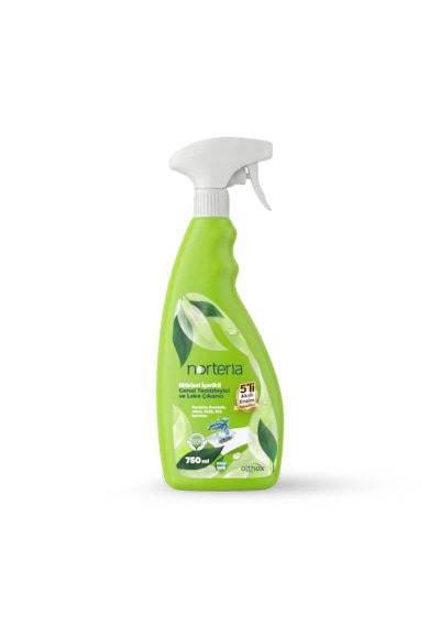 Norteria Bitkisel İçerikli Çok Amaçlı Genel Temizleyici & Leke Çıkarıcı Su Bazlı Sprey 750 ML